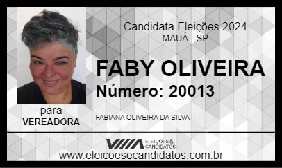 Candidato FABY OLIVEIRA 2024 - MAUÁ - Eleições