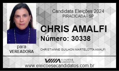 Candidato CHRIS AMALFI 2024 - PIRACICABA - Eleições