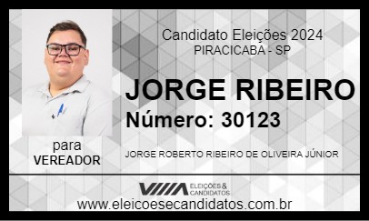 Candidato JORGE RIBEIRO 2024 - PIRACICABA - Eleições