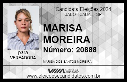 Candidato MARISA MOREIRA 2024 - JABOTICABAL - Eleições