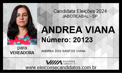 Candidato ANDREA VIANA 2024 - JABOTICABAL - Eleições