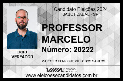 Candidato PROFESSOR MARCELO 2024 - JABOTICABAL - Eleições