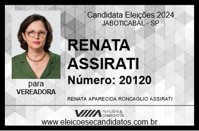 Candidato RENATA ASSIRATI 2024 - JABOTICABAL - Eleições