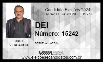 Candidato DEI 2024 - FERRAZ DE VASCONCELOS - Eleições