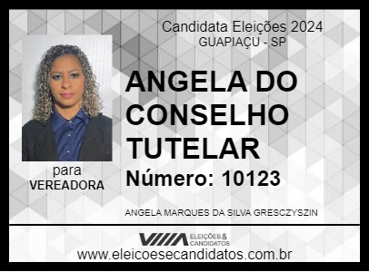 Candidato ANGELA MARQUES 2024 - GUAPIAÇU - Eleições