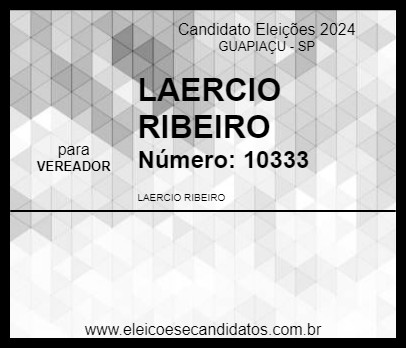 Candidato LAERCIO RIBEIRO 2024 - GUAPIAÇU - Eleições