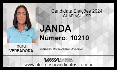 Candidato JANDA 2024 - GUAPIAÇU - Eleições