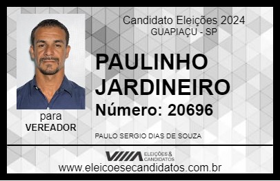 Candidato PAULINHO JARDINEIRO 2024 - GUAPIAÇU - Eleições