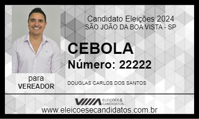 Candidato CEBOLA 2024 - SÃO JOÃO DA BOA VISTA - Eleições