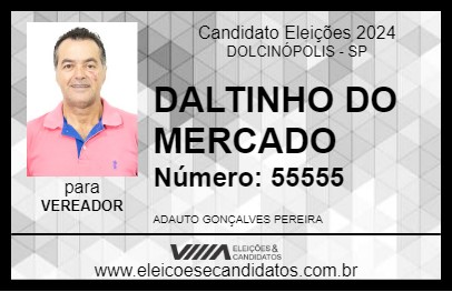 Candidato DAUTINHO DO MERCADO 2024 - DOLCINÓPOLIS - Eleições