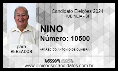 Candidato NINO 2024 - RUBINÉIA - Eleições