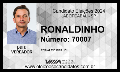 Candidato RONALDINHO 2024 - JABOTICABAL - Eleições