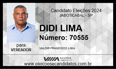 Candidato DIDI LIMA 2024 - JABOTICABAL - Eleições