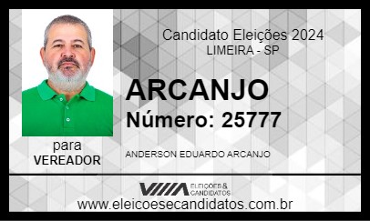 Candidato ARCANJO 2024 - LIMEIRA - Eleições