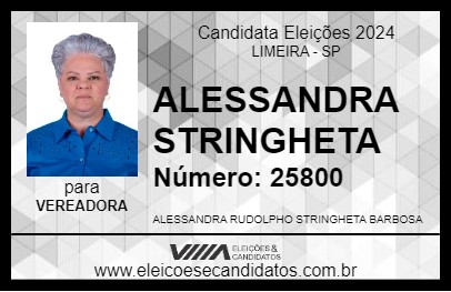 Candidato ALESSANDRA STRINGHETA 2024 - LIMEIRA - Eleições