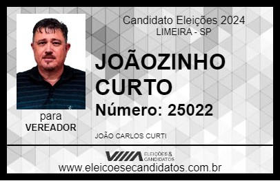 Candidato JOÃOZINHO CURTO 2024 - LIMEIRA - Eleições