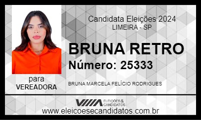 Candidato BRUNA RETRO 2024 - LIMEIRA - Eleições