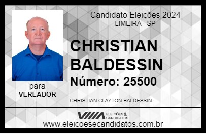 Candidato CHRISTIAN BALDESSIN 2024 - LIMEIRA - Eleições