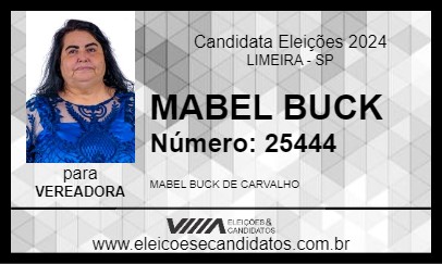 Candidato MABEL BUCK 2024 - LIMEIRA - Eleições