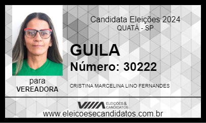 Candidato GUILA 2024 - QUATÁ - Eleições