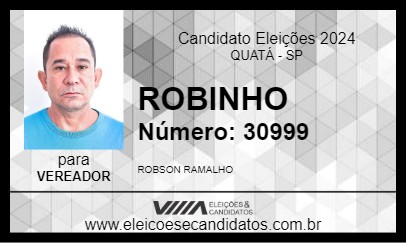 Candidato ROBINHO 2024 - QUATÁ - Eleições