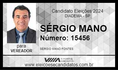 Candidato SÉRGIO MANO 2024 - DIADEMA - Eleições