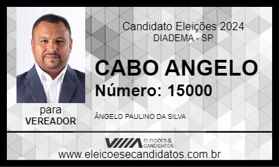 Candidato CABO ANGELO 2024 - DIADEMA - Eleições