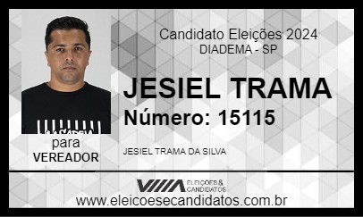 Candidato JESIEL TRAMA 2024 - DIADEMA - Eleições