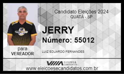 Candidato JERRY 2024 - QUATÁ - Eleições