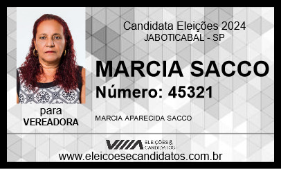 Candidato MARCIA SACCO 2024 - JABOTICABAL - Eleições