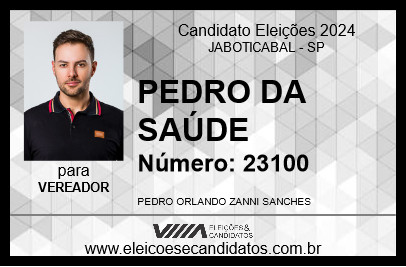 Candidato PEDRO DA SAÚDE 2024 - JABOTICABAL - Eleições