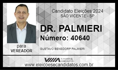 Candidato DR. PALMIERI 2024 - SÃO VICENTE - Eleições