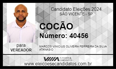 Candidato COCÃO 2024 - SÃO VICENTE - Eleições