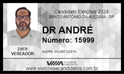 Candidato DR ANDRÉ 2024 - SANTO ANTÔNIO DA ALEGRIA - Eleições