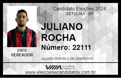 Candidato JULIANO ROCHA 2024 - GETULINA - Eleições