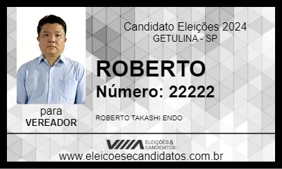 Candidato ROBERTO 2024 - GETULINA - Eleições