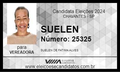 Candidato SUELEN 2024 - CHAVANTES - Eleições