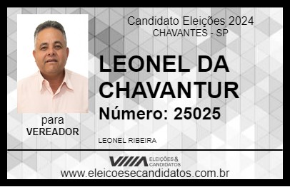 Candidato LEONEL DA CHAVANTUR 2024 - CHAVANTES - Eleições