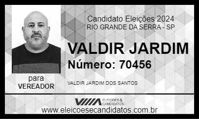 Candidato VALDIR JARDIM 2024 - RIO GRANDE DA SERRA - Eleições