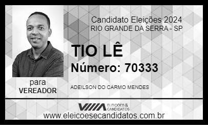 Candidato TIO LÊ 2024 - RIO GRANDE DA SERRA - Eleições