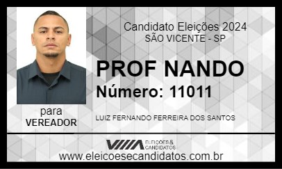 Candidato PROF NANDO 2024 - SÃO VICENTE - Eleições