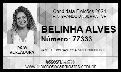 Candidato BELINHA ALVES 2024 - RIO GRANDE DA SERRA - Eleições