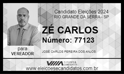 Candidato ZÉ CARLOS 2024 - RIO GRANDE DA SERRA - Eleições