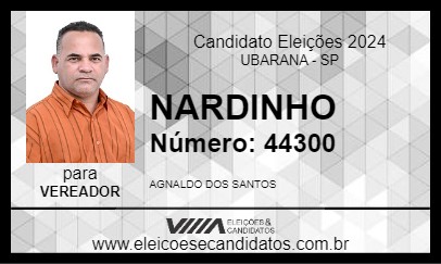 Candidato NARDINHO 2024 - UBARANA - Eleições