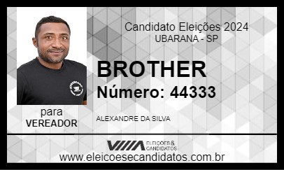 Candidato BROTHER 2024 - UBARANA - Eleições