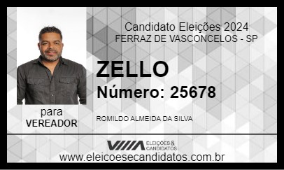 Candidato ZELO 2024 - FERRAZ DE VASCONCELOS - Eleições