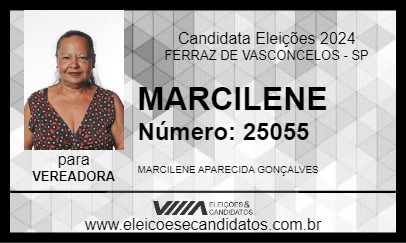 Candidato MARCILENE 2024 - FERRAZ DE VASCONCELOS - Eleições