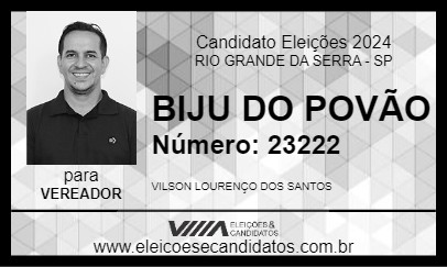 Candidato BIJU DO POVÃO 2024 - RIO GRANDE DA SERRA - Eleições