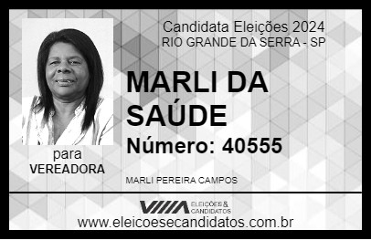 Candidato MARLI DA SAÚDE 2024 - RIO GRANDE DA SERRA - Eleições