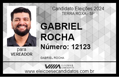 Candidato GABRIEL ROCHA 2024 - TERRA ROXA - Eleições